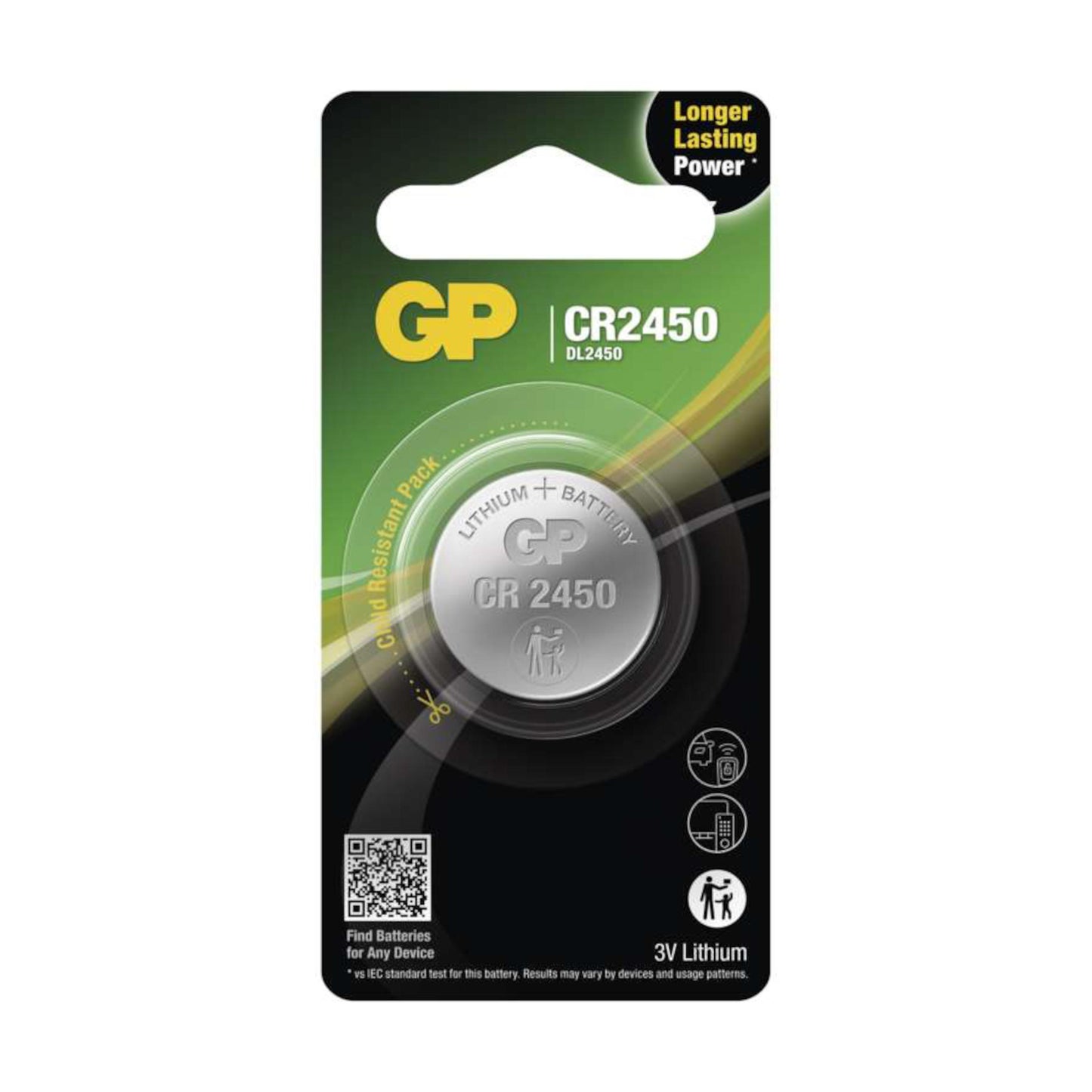 Gombíková lítiová batéria ⸱ CR2450 Lithium Battery