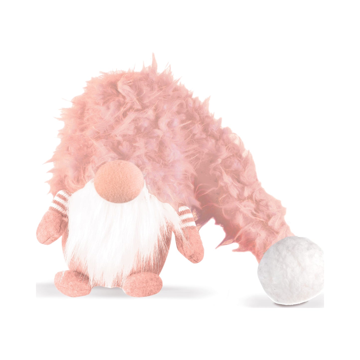 Vianočná dekoračná figúrka trpaslíka s ružovou huňatou čiapkou Winter Winona Pink od Three Kings