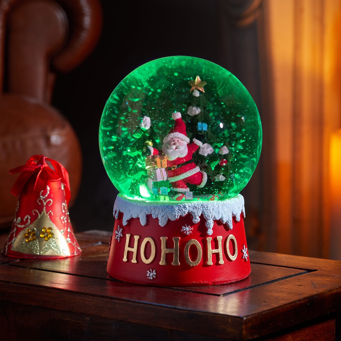 Musical Santa Snow Sphere 12cm
