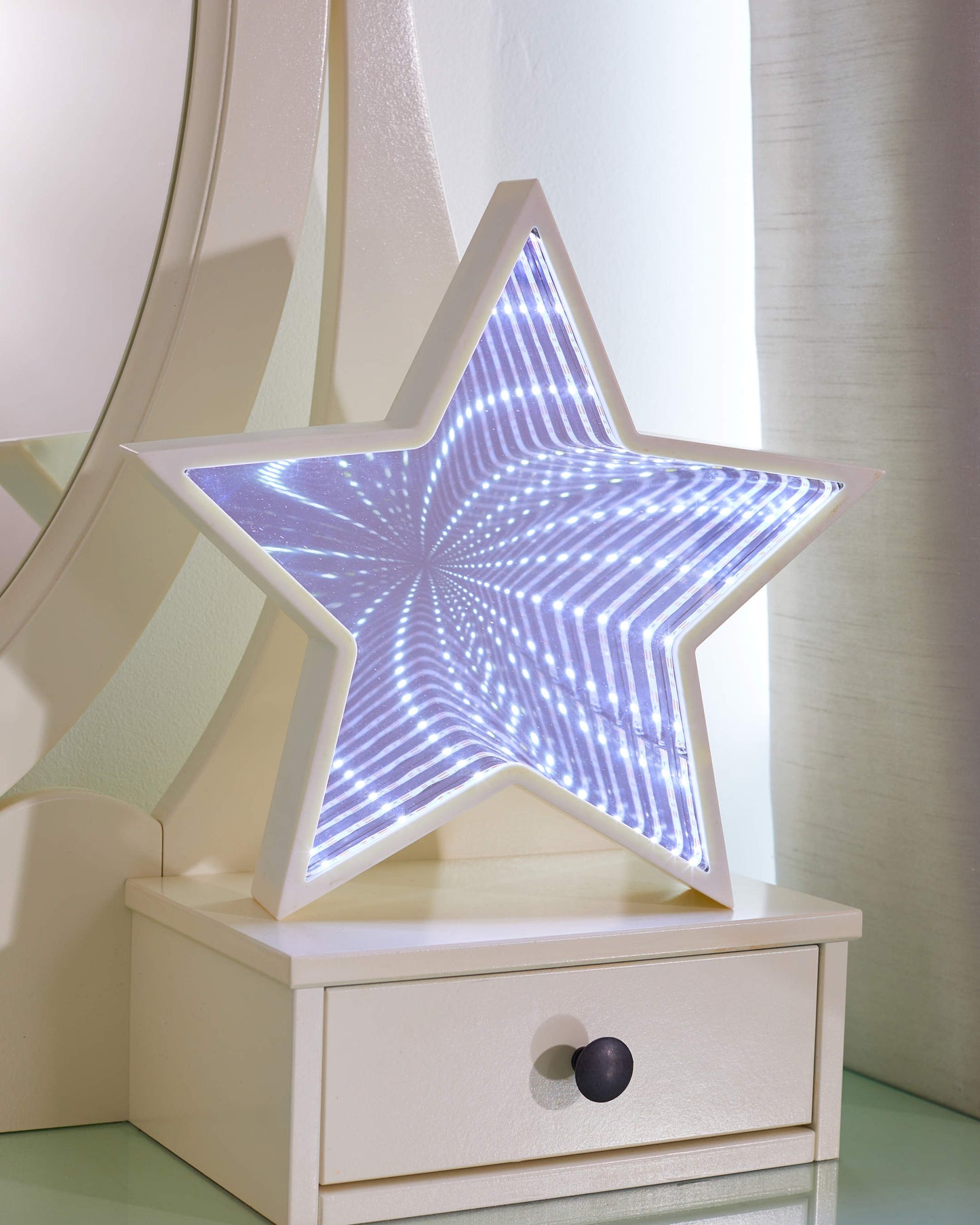 Dekoračné zrkadlo s nekonečným LED svetlom ⸱ Galaxy Star