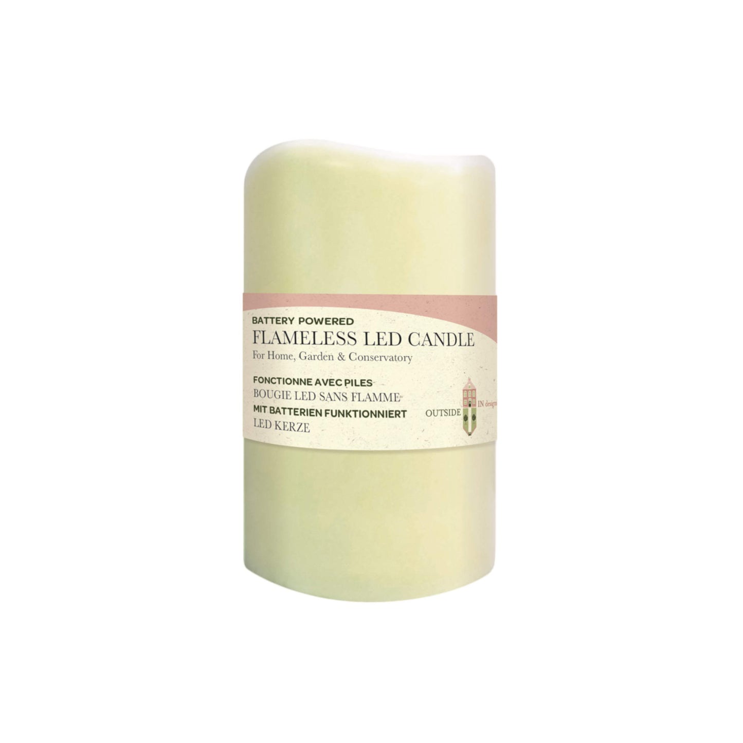 Valcová LED sviečka ⸱ Flameless LED Pillar Candle