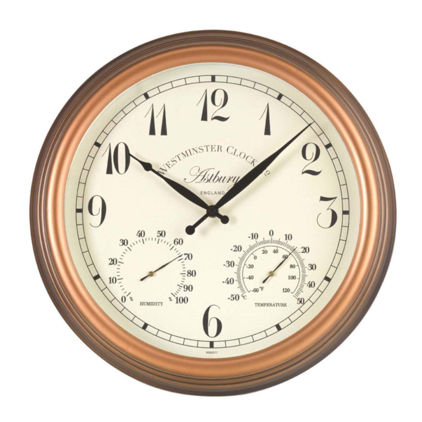 Nástenné hodiny ⌀ 38cm s teplomerom ⸱ Astbury