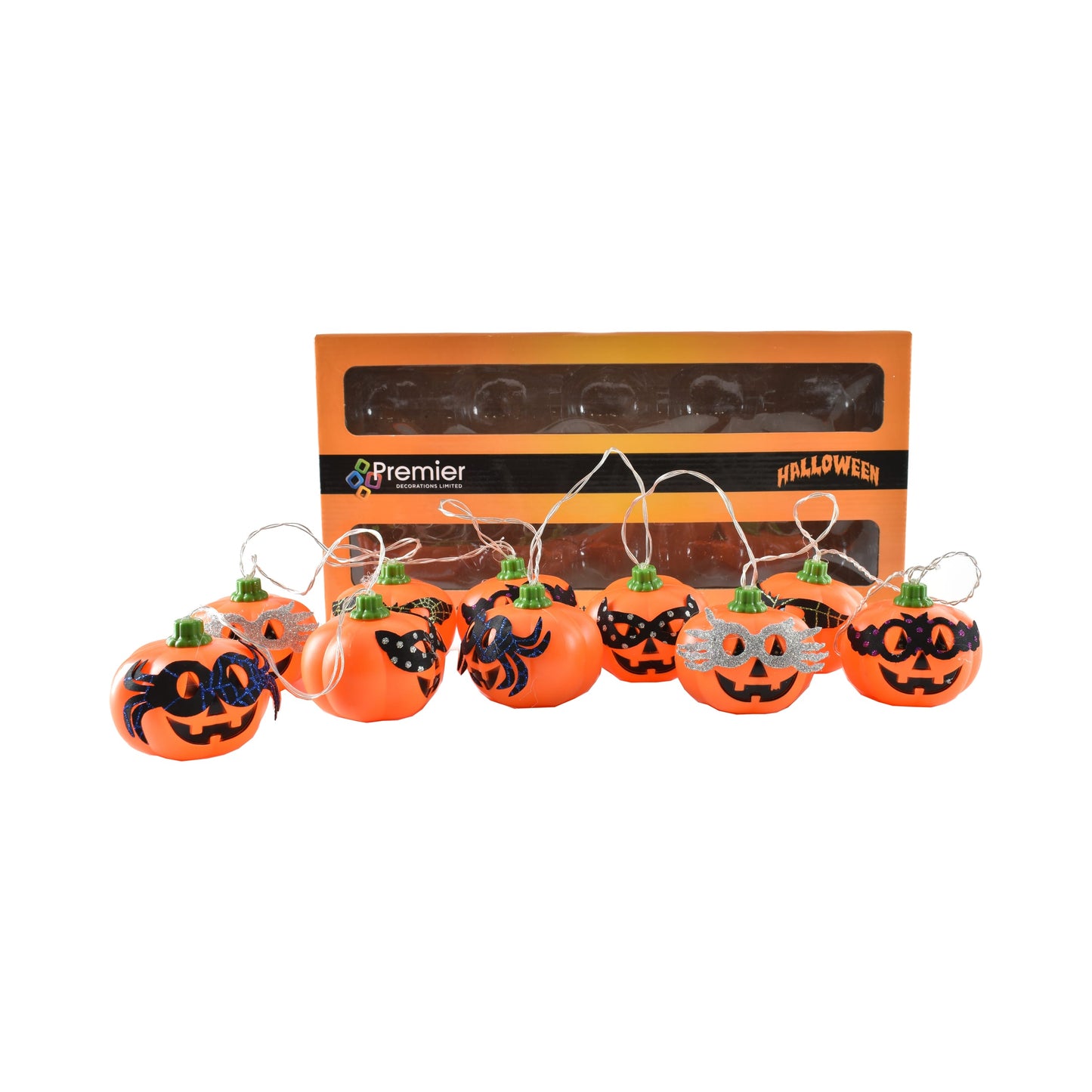 10 Carneval Pumpkins String Lights