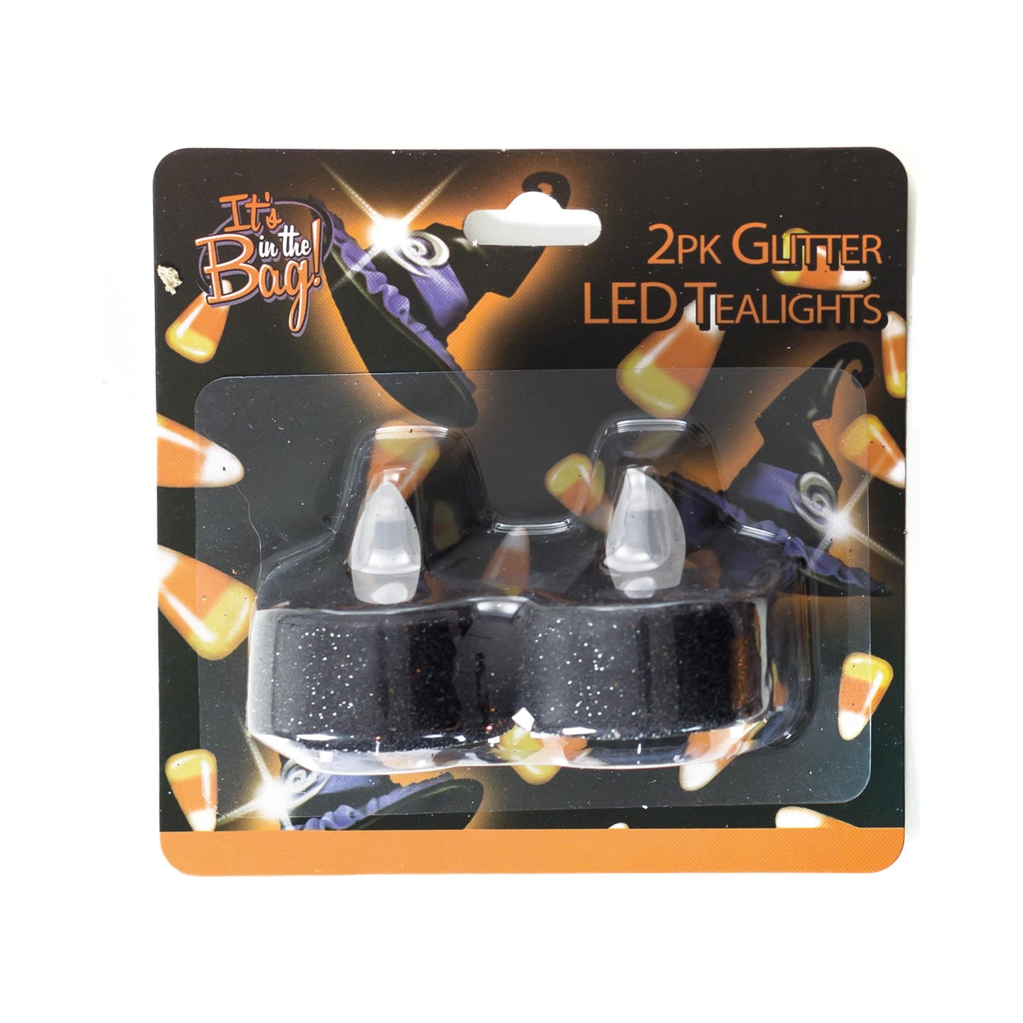 Glitter Black Tea Lights