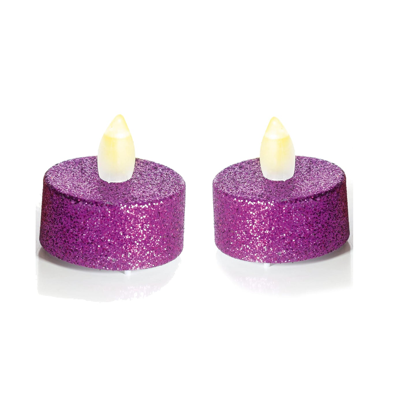 Glitter Purple Tea Lights