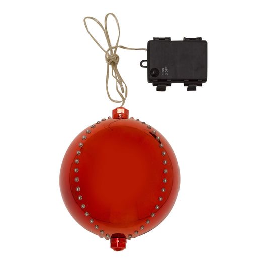 Vianočná guľa s LED osvetlením ⸱ Meteor Shower Ruby