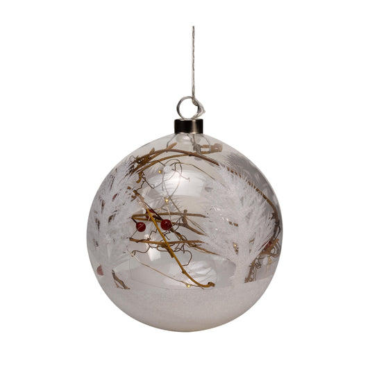 Svietiaca vianočná dekorácia ⸱ CrystaLight Alpine Orb