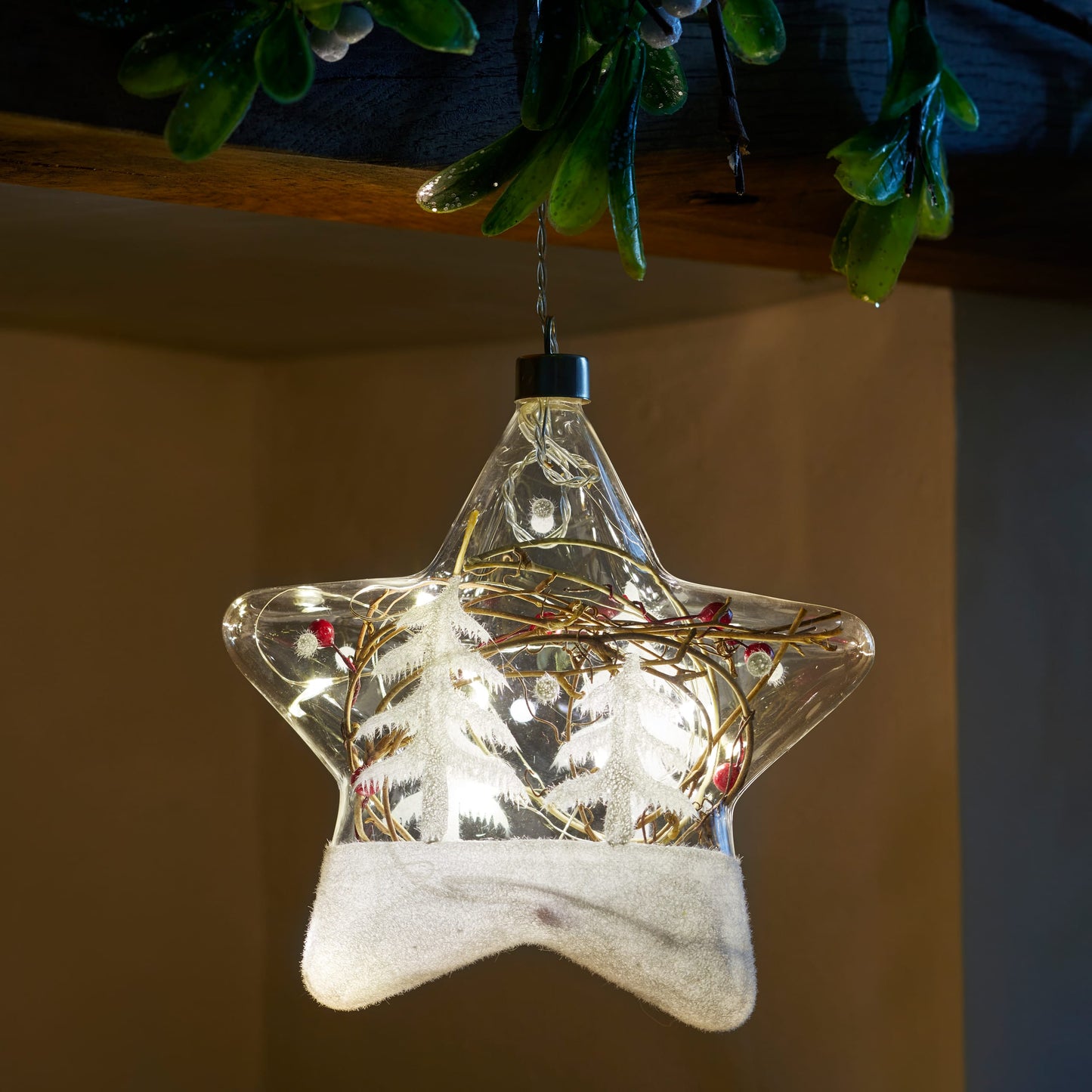 Svietiaca vianočná dekorácia ⸱ CrystaLight Alpine Star