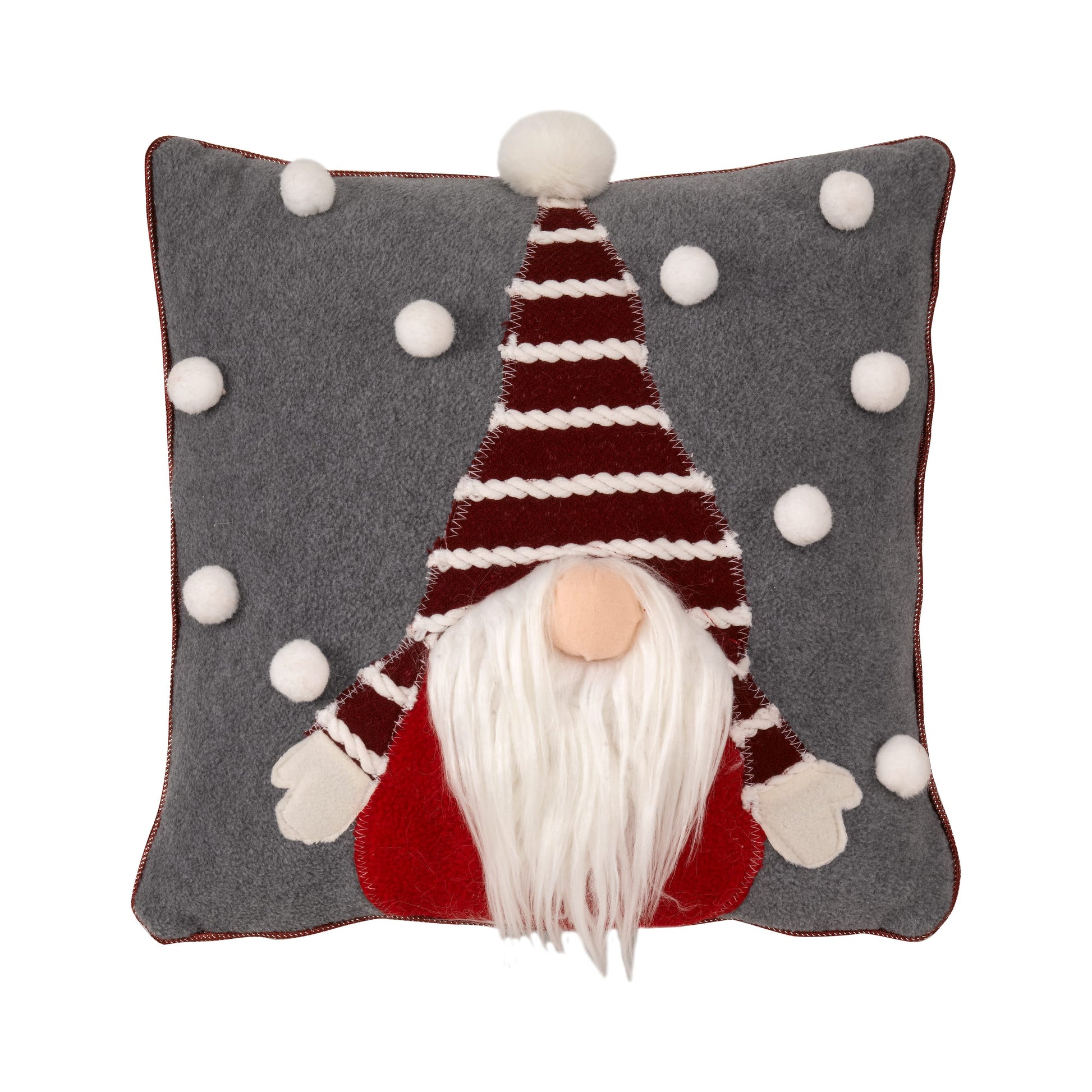 Vianočný vankúšik s červeným trpaslíkom Gonkert Cushion Red od Three Kings