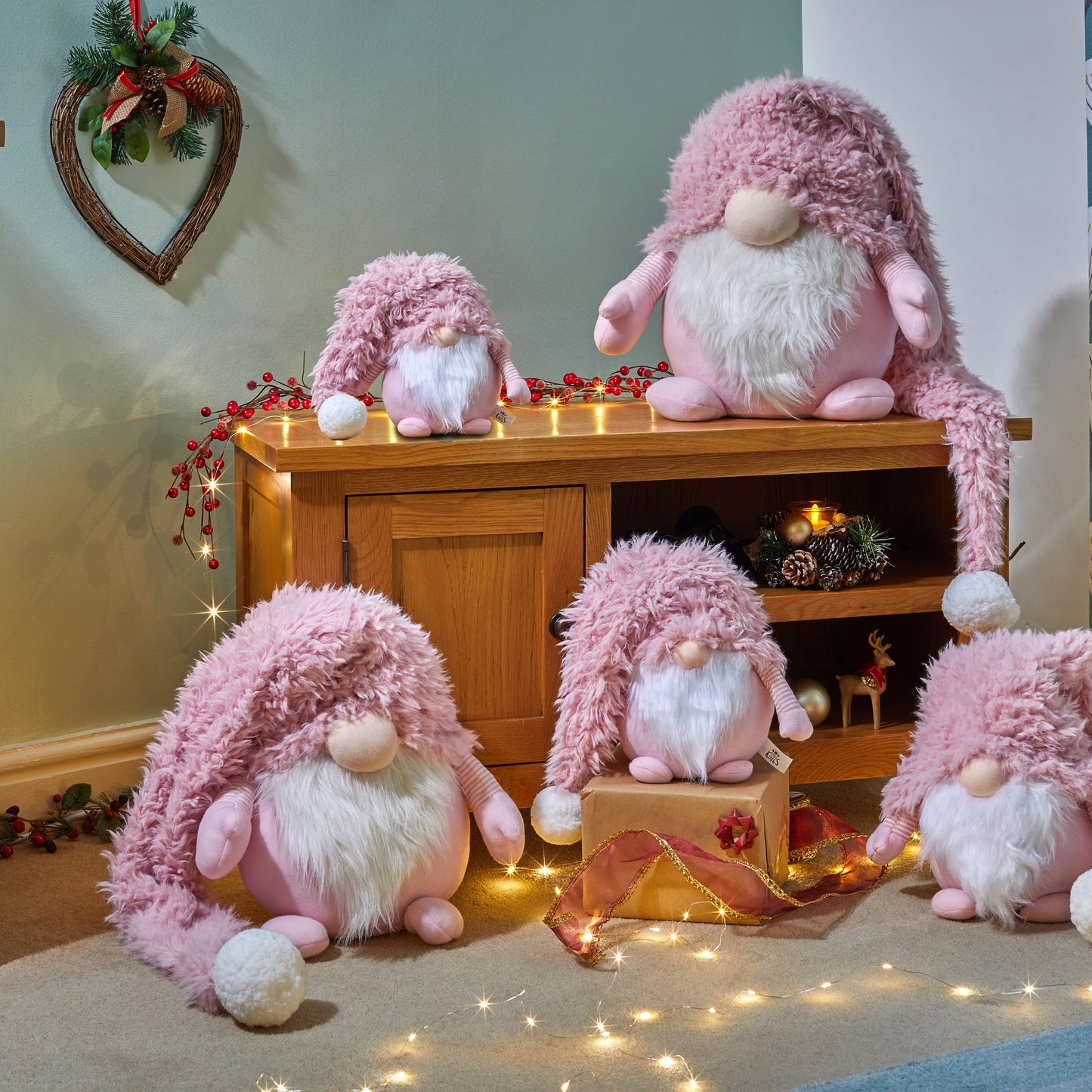 Plyšová vianočná figúrka ⸱ Winter Bjorn Pink XL