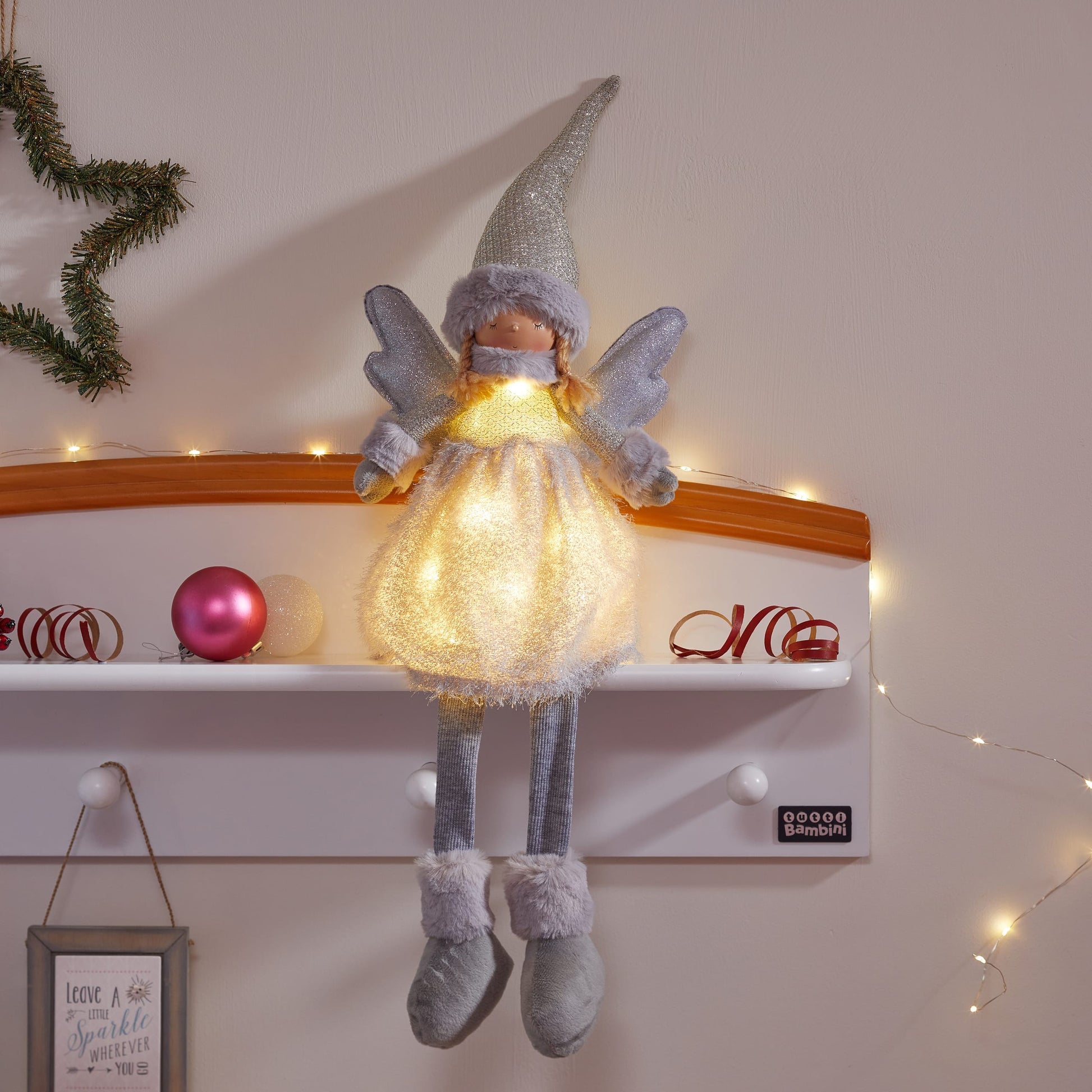 Vianočná dekoračná figúrka princezná Angelica Princess Silver Starlight od Three Kings