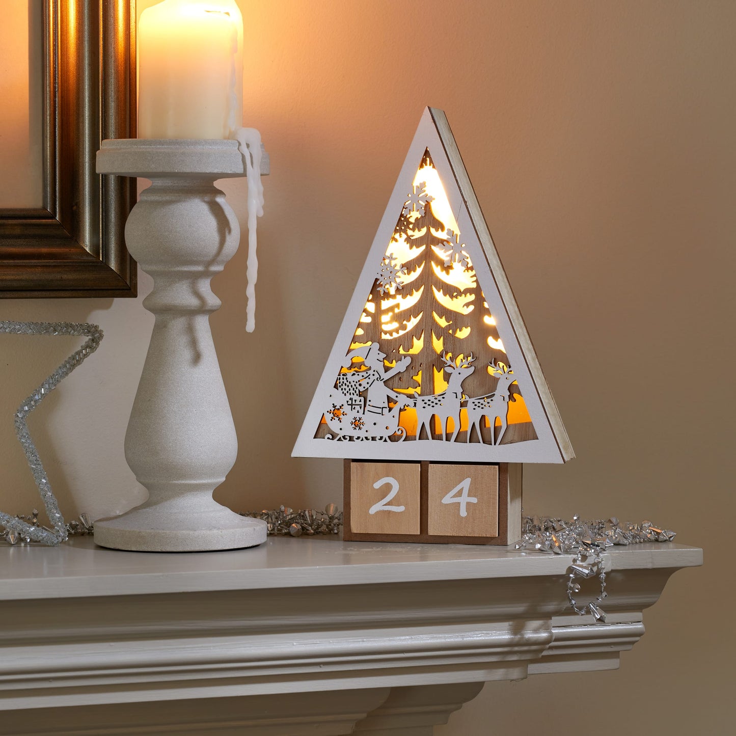 Svietiaca dekorácia s odpočtom dní do Vianoc ⸱ InLit Wonderland Countdown!