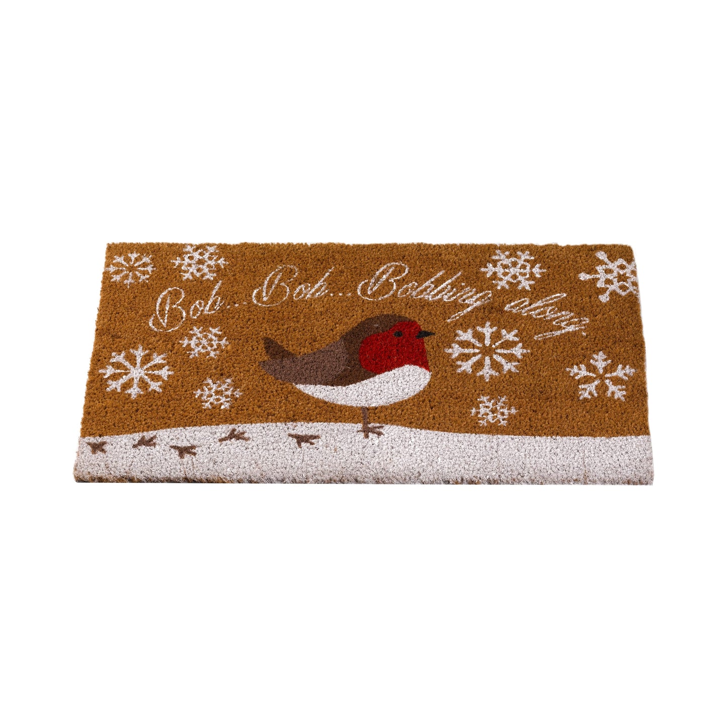 Vianočná rohožka pred dvere ⸱ Snowy Robin