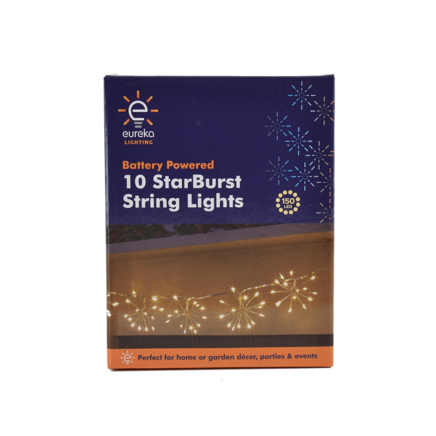 Dekoračné bateriové LED reťazové svetlá StarBurst String Lights od Eureka Lighting
