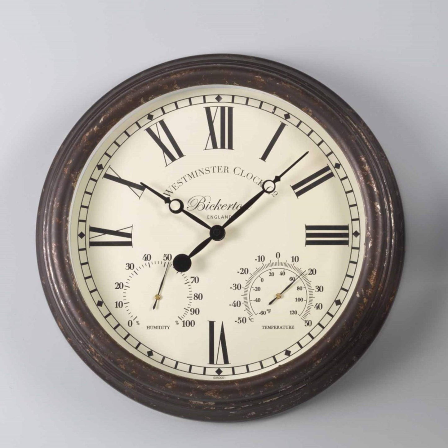 Nástenné hodiny ⌀ 38cm s teplomerom ⸱ Bickerton
