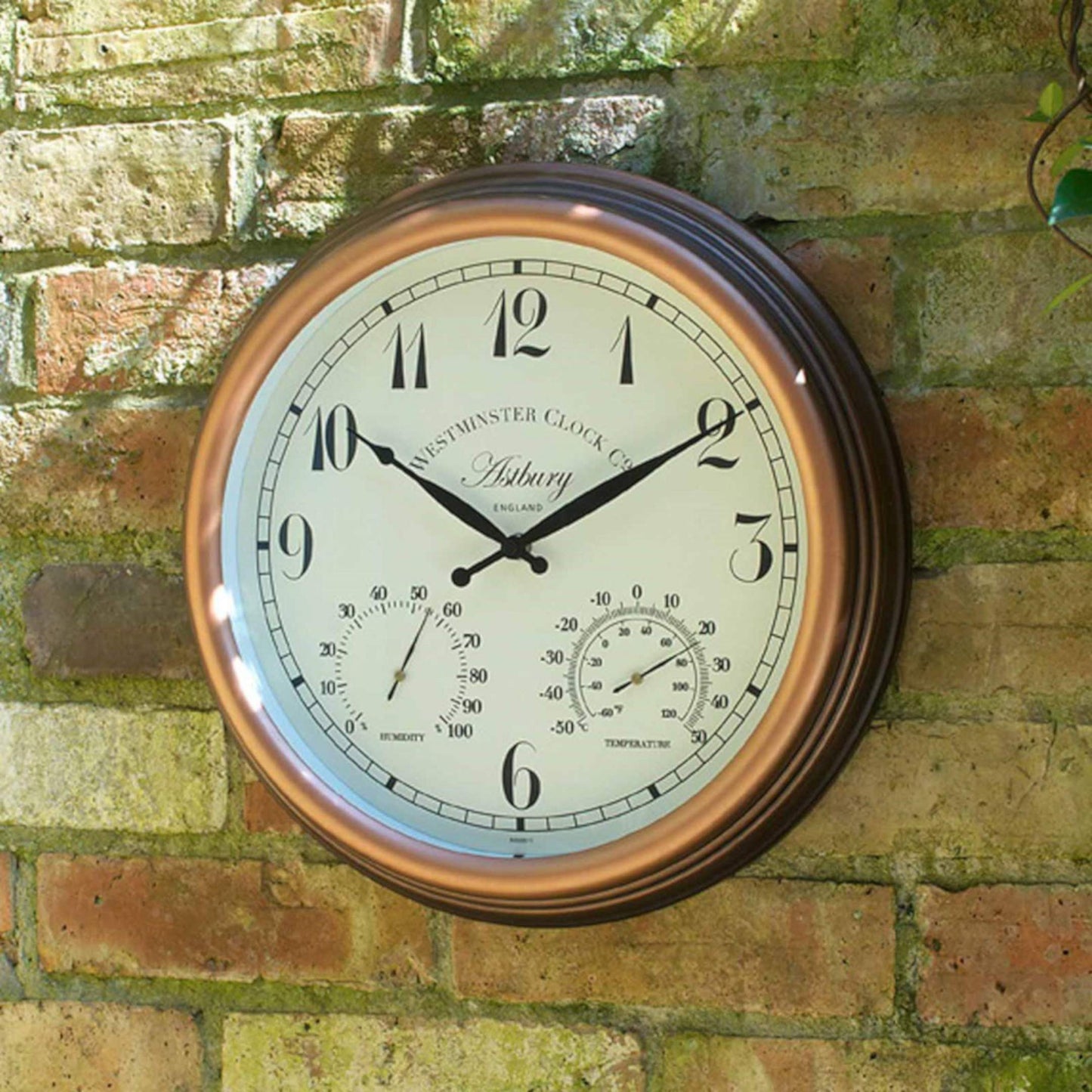 Nástenné hodiny ⌀ 38cm s teplomerom ⸱ Astbury