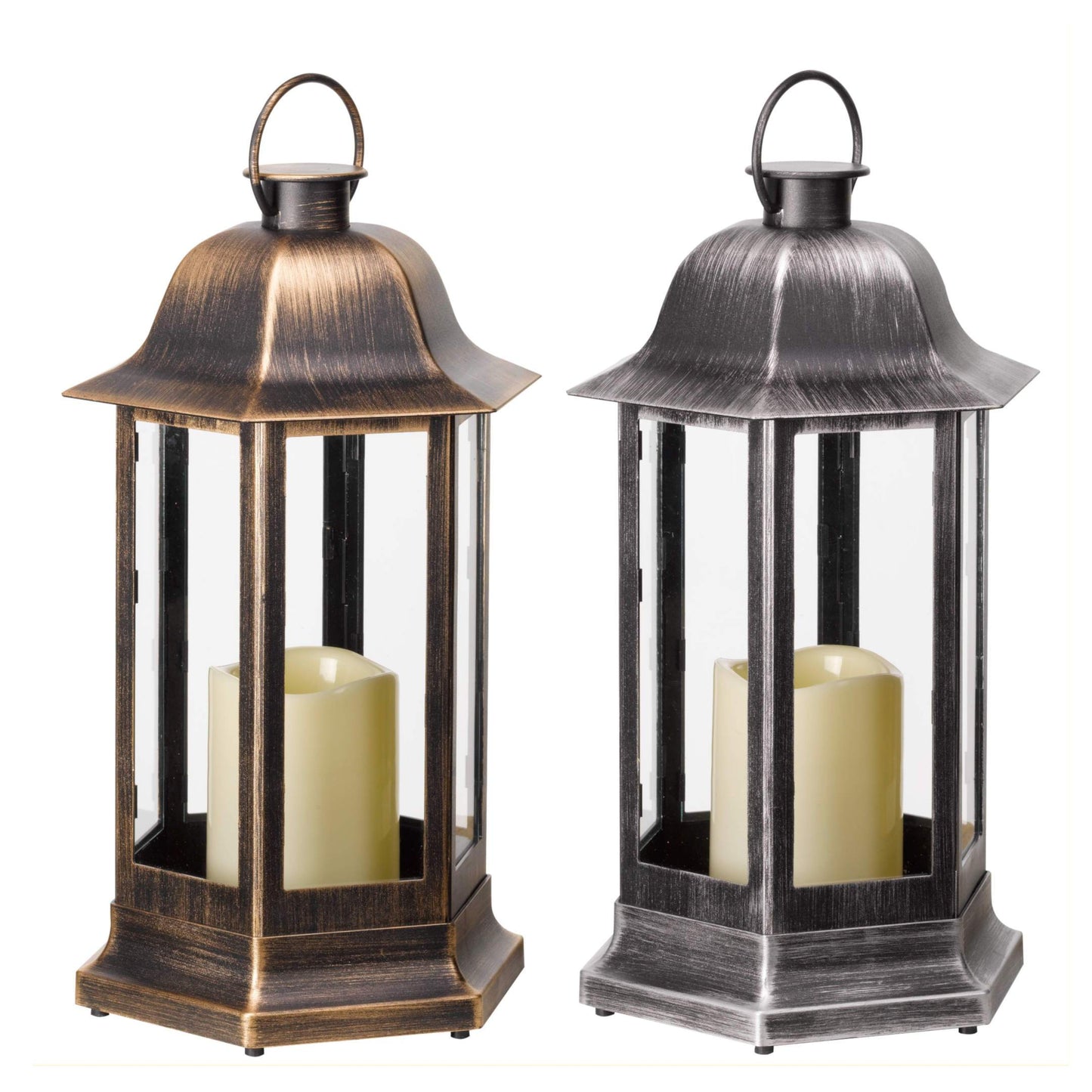 NORDIC lampáše v dvoch farbách s LED sviečkou od Outside In designs