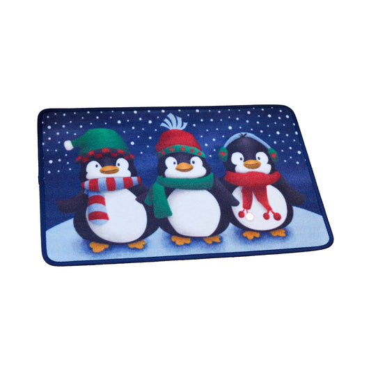 Rohožka s vianočnou tématikou XMats! Frosty Penguins od Three Kings