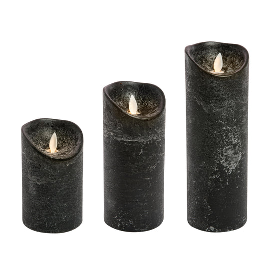 Dancing Flame Black Candle
