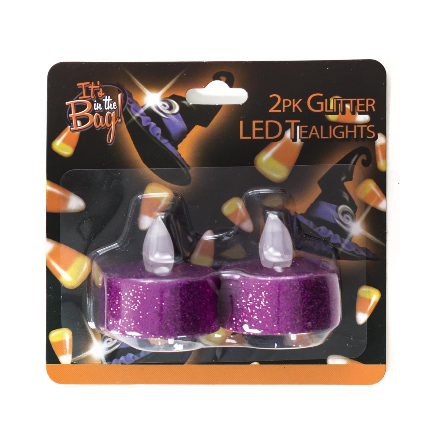 Glitter Purple Tea Lights
