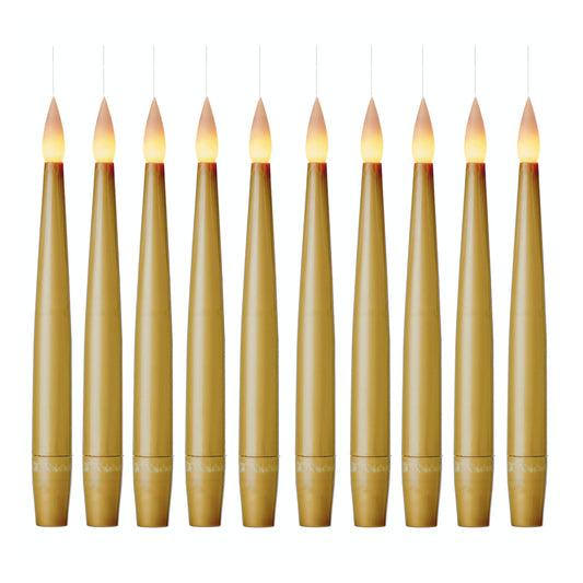 Vznášajúce sa LED sviečky (sada 10ks) ⸱ Gold Floating Candles