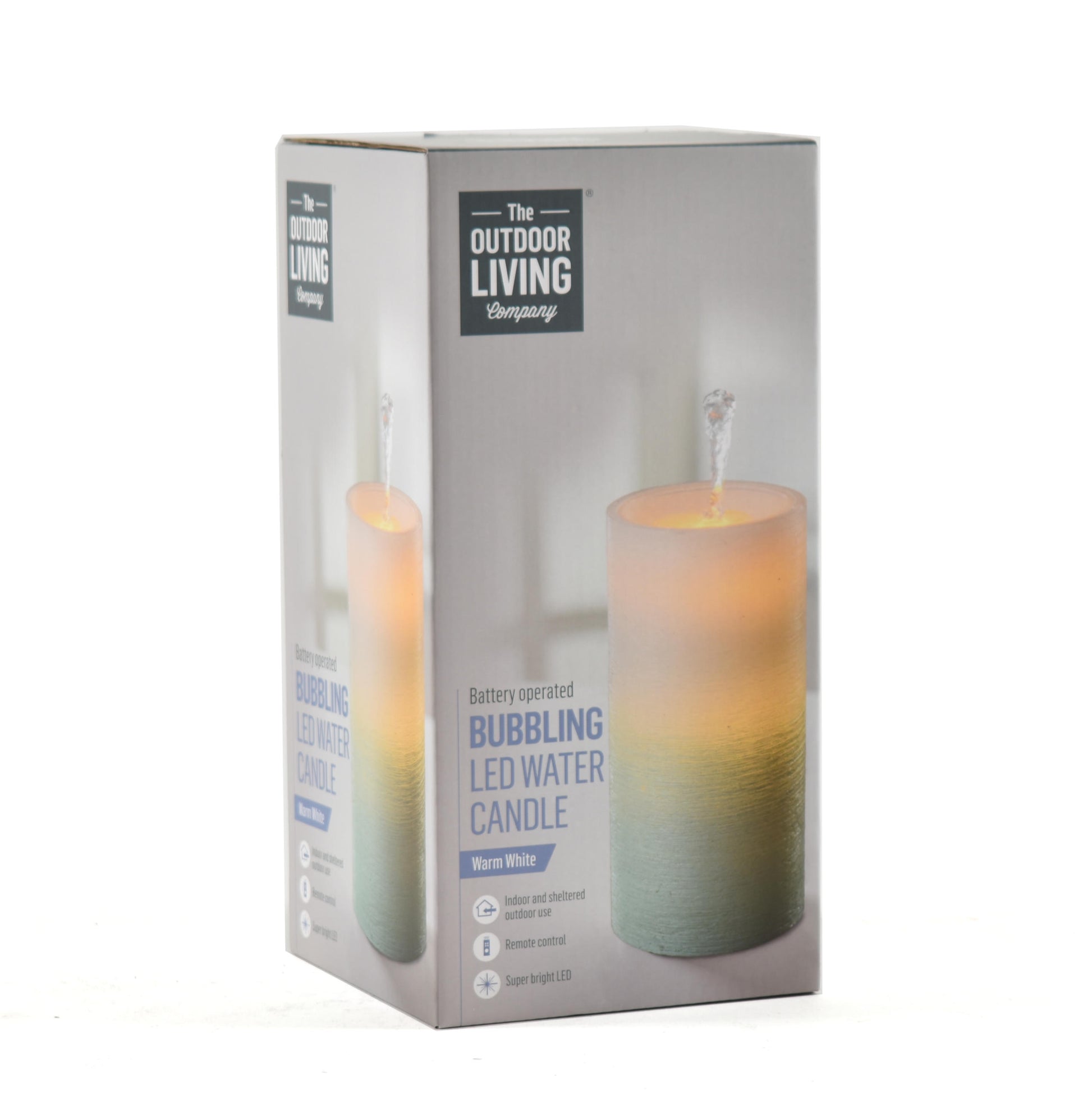 Vodná sviečka do interiéru Bubbling Water Candle od The Outddor Living Co